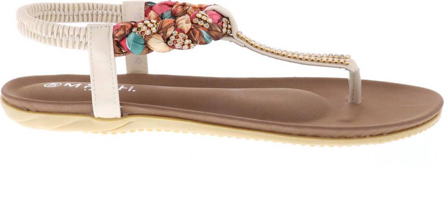 MRCH. Label Boho Ibiza Slippers Eline by Mrchlabel Wit