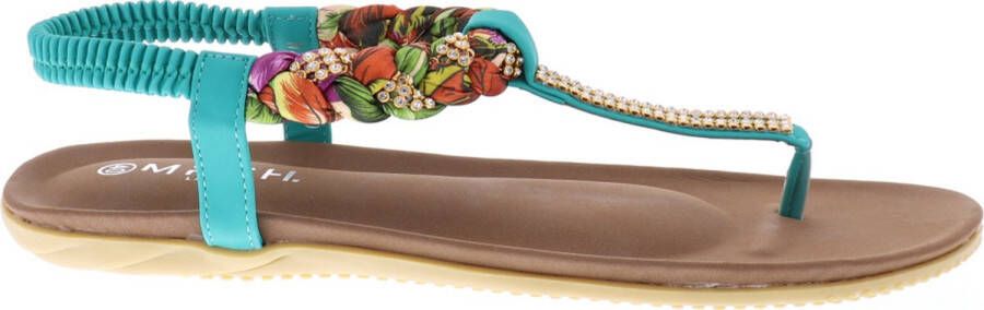 MRCH. Label Boho Ibiza Slippers Eline by Mrchlabel- Mintgroen - Foto 10