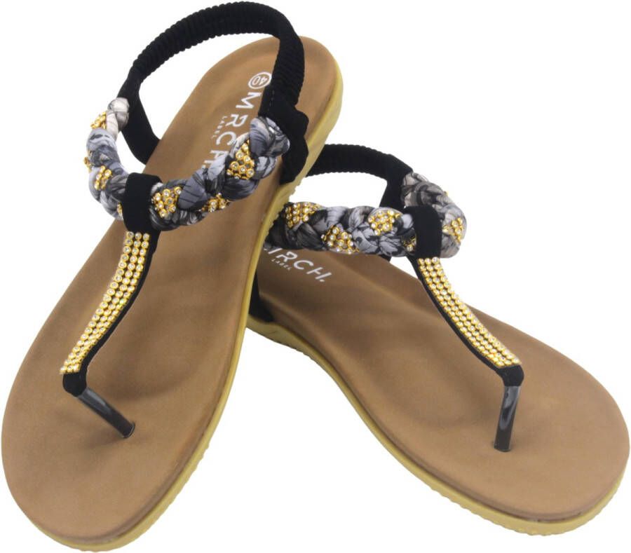 Mrchlabel Mrch Label Eline Dames Sandalen Slippers Zwart - Foto 5