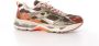 MRP dames sneakers Snatch suède leder en mesh bruin brons en groen - Thumbnail 2