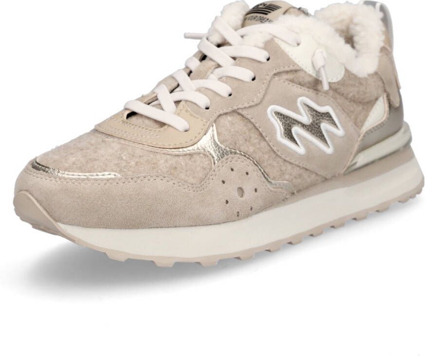 MRP Maripé dames sneaker Amsterdam beige goud