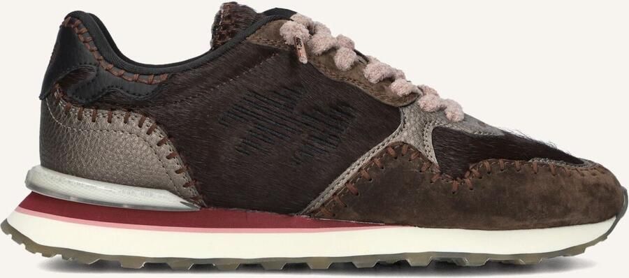MRP Lage Sneakers Dames Amsterdam 06uphs Maat: 43 Materiaal: Ponyhair Kleur: Bruin