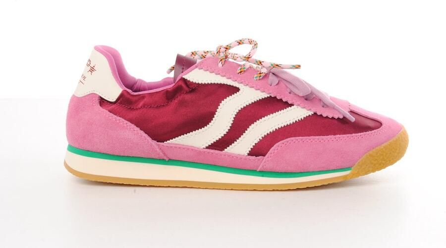 MRP dames sneaker Pure suède en nylon rose