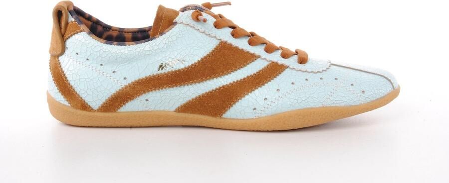 Maripe MRP dames sneaker Runaway leder en suède lichtblauw naturel