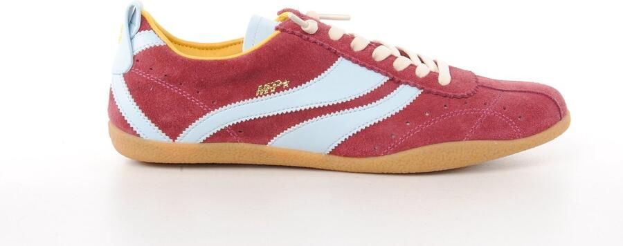 MRP dames sneaker Runaway suède bordo n lichtblauw