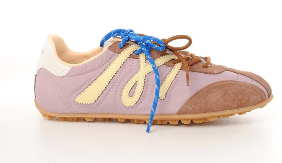 MRP dames sneaker Speedy suède en nylon mauve