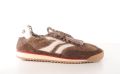 MRP dames sneaker Utah suède en wol bruin en beige - Bruin