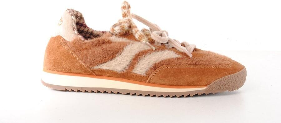 MRP dames sneaker Utah suède en wol naturel en beige
