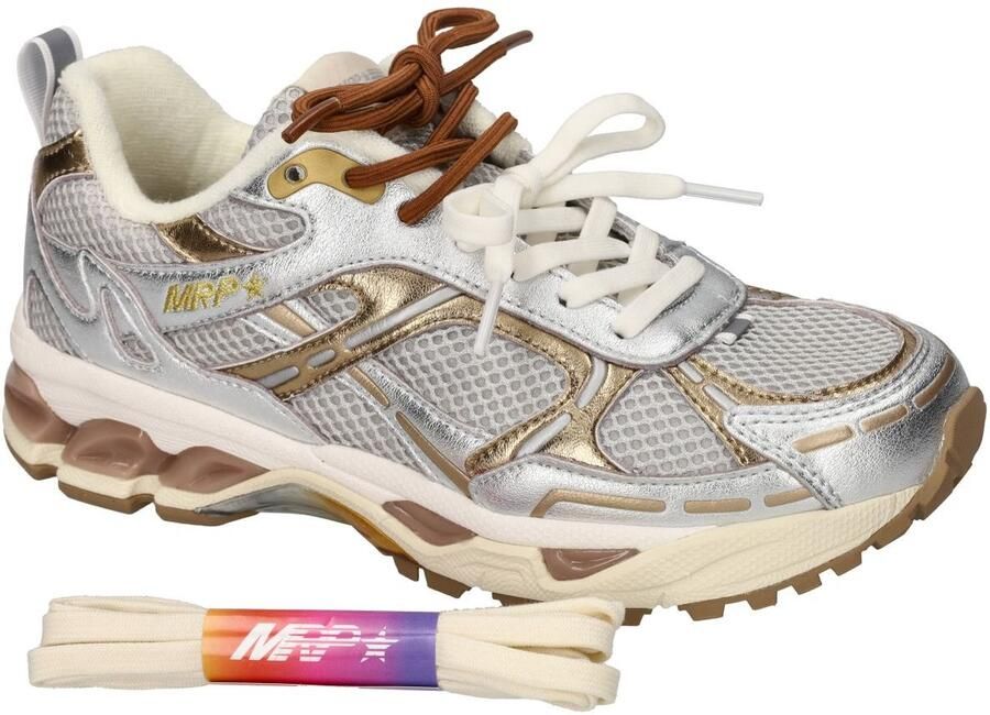 MRP Lage Sneakers Dames Melrose Maat: 37 Materiaal: Leatherlook Kleur: Zilver - Foto 2