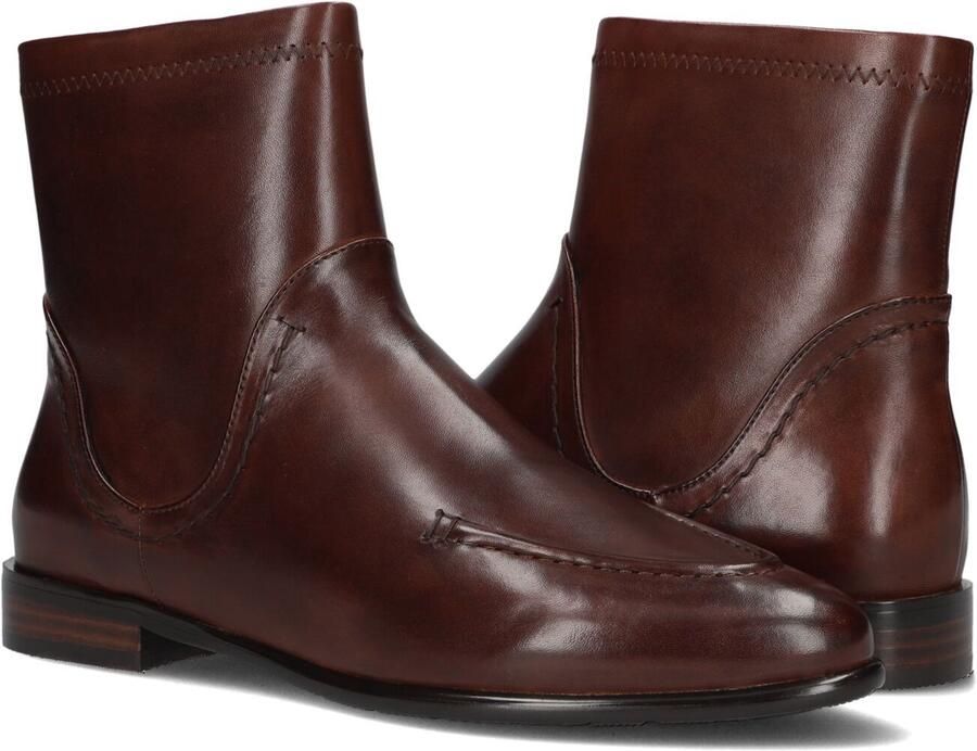 MRP Enkellaarsjes Dames Gg503 Leatherlook Cognac - Foto 2