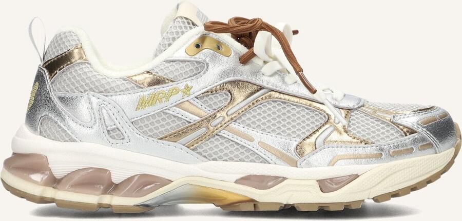 MRP Lage Sneakers Dames Melrose Maat: 37 Materiaal: Leatherlook Kleur: Zilver - Foto 4