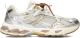 MRP Lage Sneakers Dames Melrose Leatherlook Zilver - Zilver