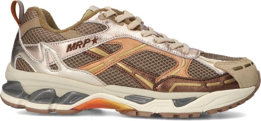 MRP Lage Sneakers Dames Melrose Suède Bronskleurig