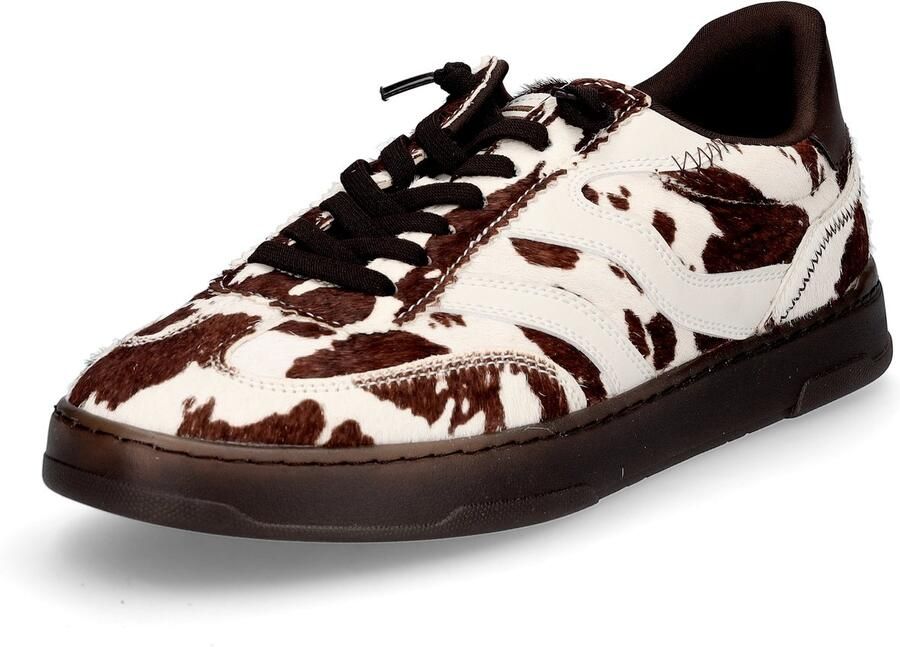 MRP sneaker dames Tavona koeienhuid bruin ecru