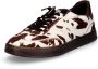 MRP sneaker dames Tavona koeienhuid bruin ecru - Thumbnail 1