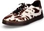 MRP sneaker dames Tavona koeienhuid bruin ecru - Thumbnail 1