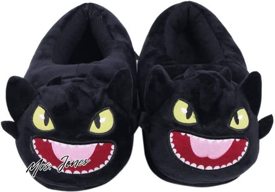 Mrs. Jones Binnen warme winterslippers gezellige zachte pluche grappige stripslippers voor volwassenen kinderen tieners warme home slippers