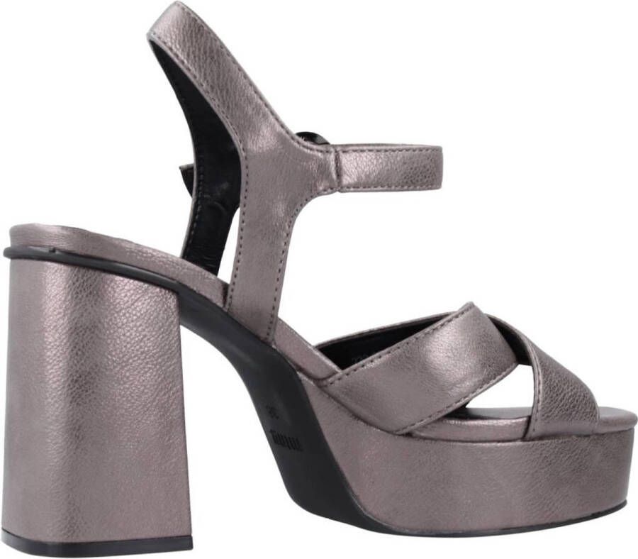 Mtng High Heel Sandals Gray Dames