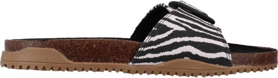 Mustang Zebra Sandalen Black Dames