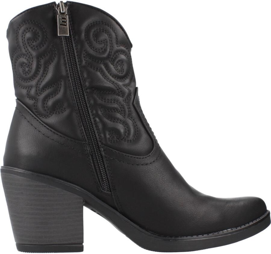 Mtng Western Style Cowboy Boots Black Dames