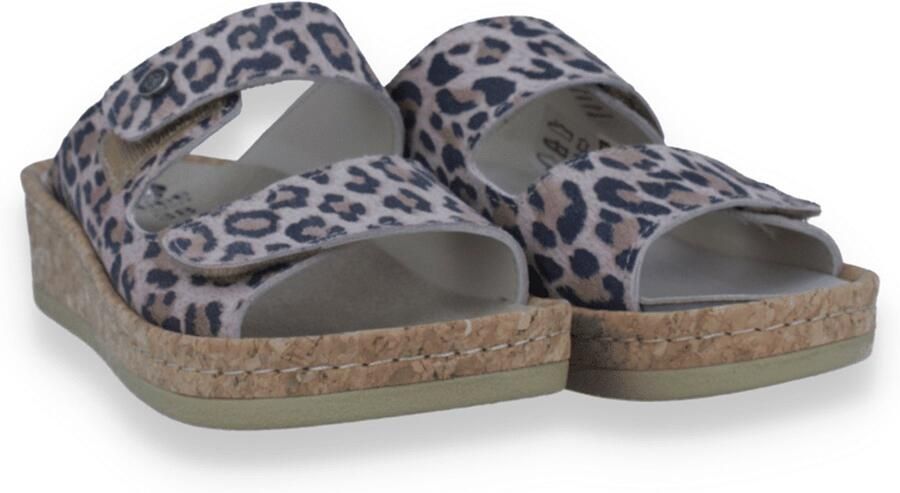 Mubb Comfort Dames Slipper Jaguar Leopard