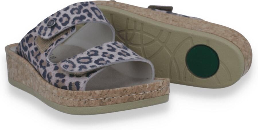 Mubb Comfort Dames Slipper Jaguar Leopard