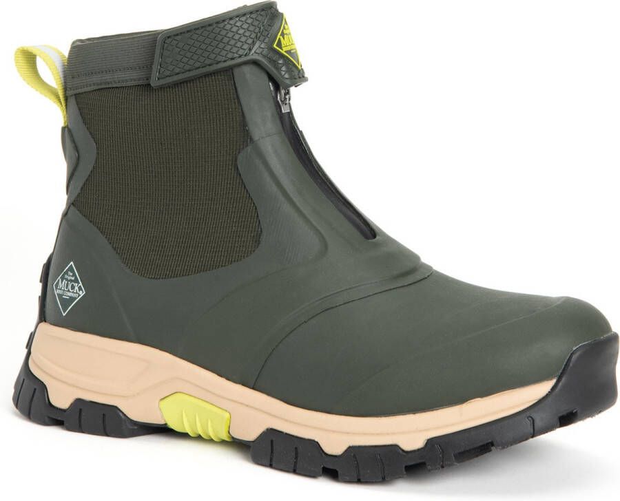 Muck Boot Apex Zip Moss Beige Regenlaarzen Heren