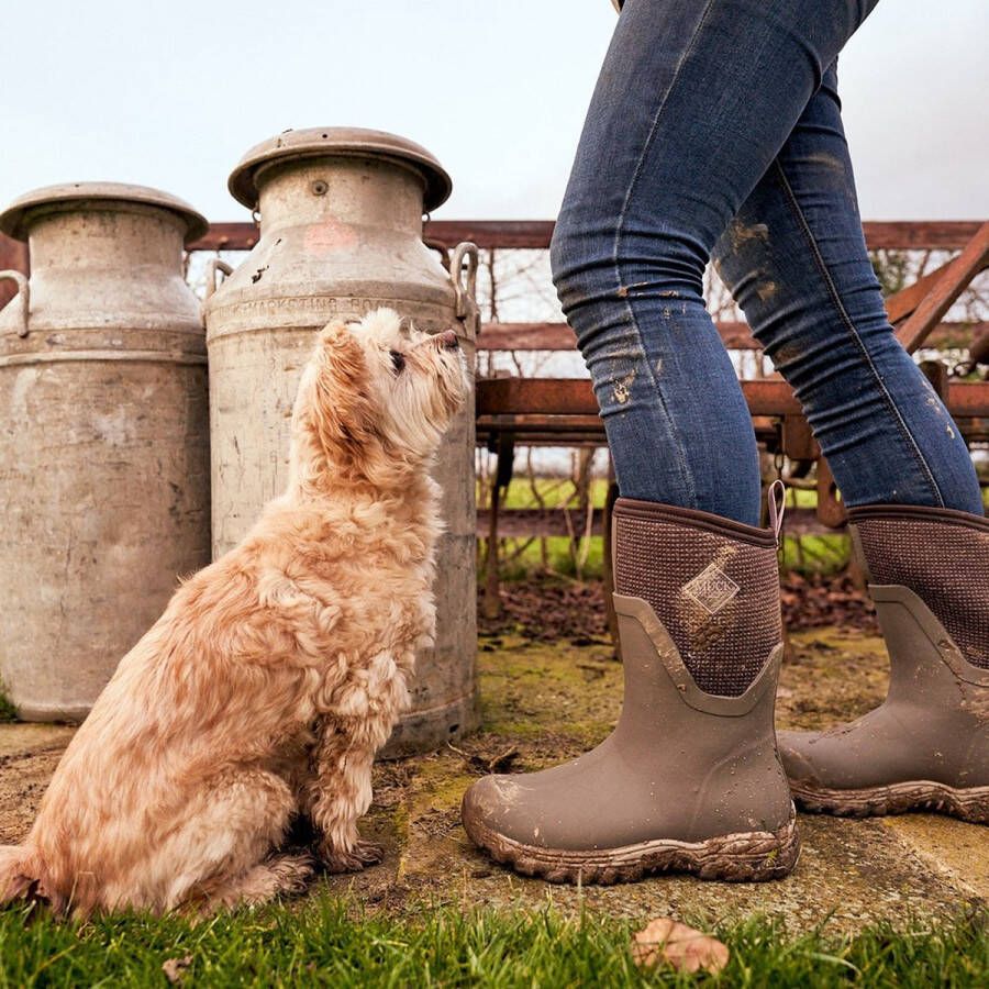 Muck Boots Muck Boot Arctic Sport II Mid Outdoorlaarzen Dames Taupe Chocolate