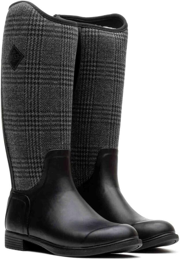Muck Boot Derby Tall Black Plaid FW Casual Shoes