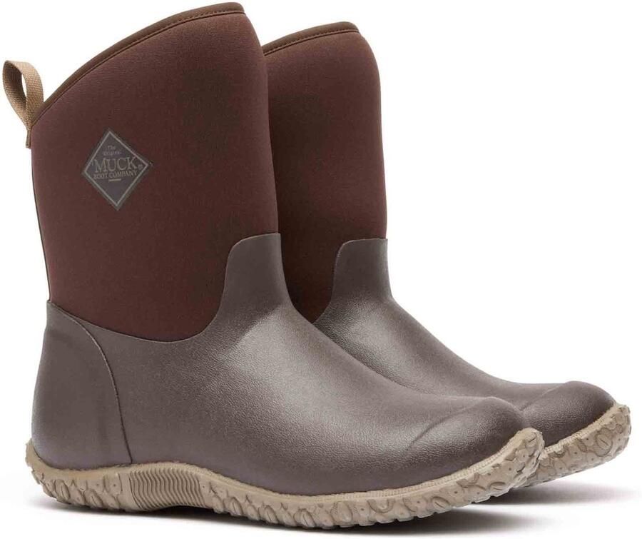 Muck Boot Muckster II Mid Brown Cream Faux Fur FW Mid Boots