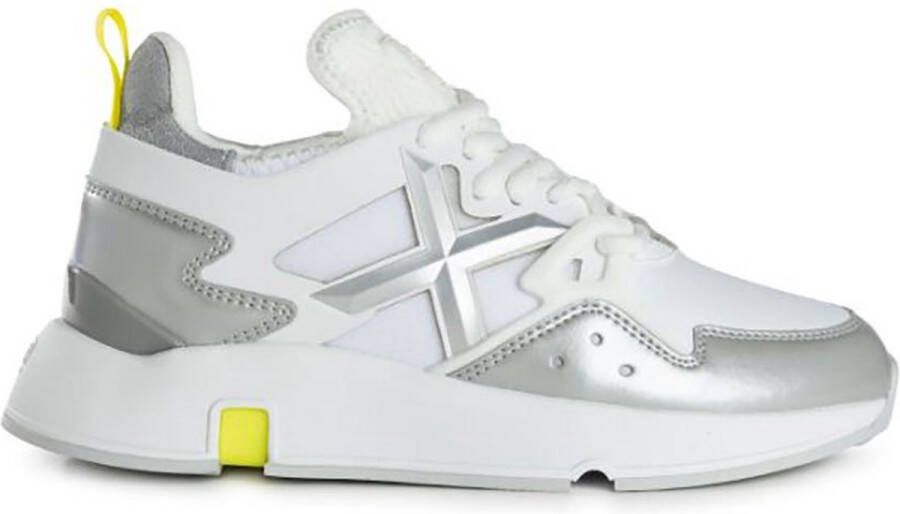 Munich Witte Eco Leren Mesh Sneakers Clik 50 Model White Dames