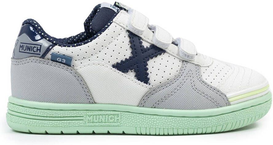 Munich G-3 Velcro 447 Zaalschoenen Wit