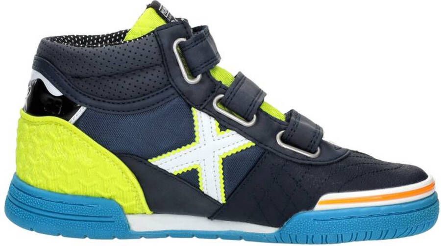 Munich G3 Boot Velcro Hoge sneakers Leren Sneaker Jongens Kids Blauw - Foto 3