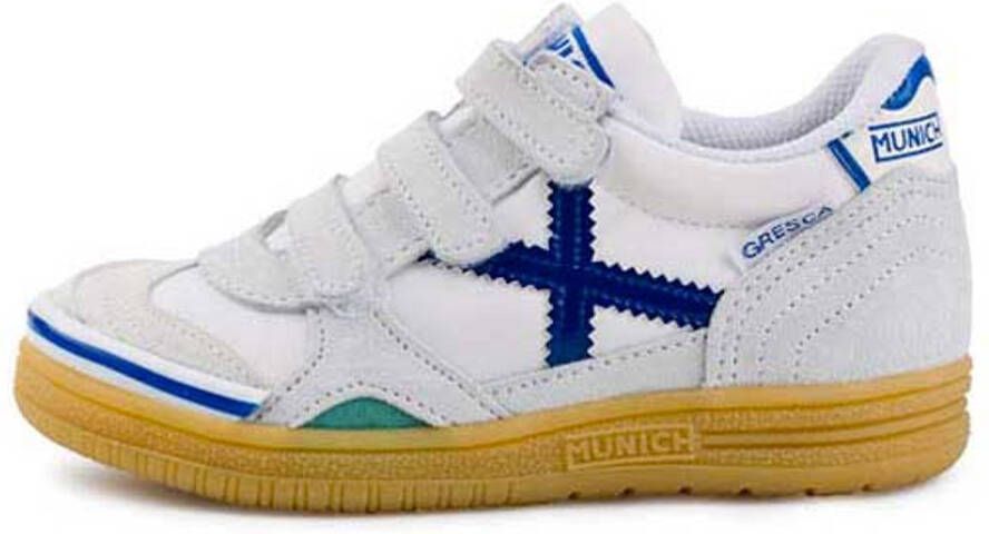 Munich Voetbalschoenen Gresca kid velcro 1508604 BLANCO