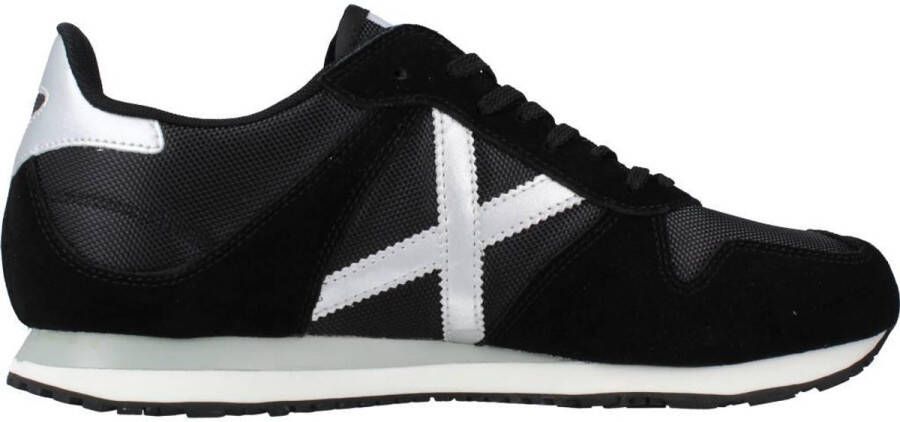 Munich Zwarte Heren Sneakers van Suède Black Heren