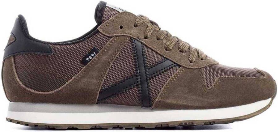Munich Casual Khaki Sneakers voor Mannen Green Heren