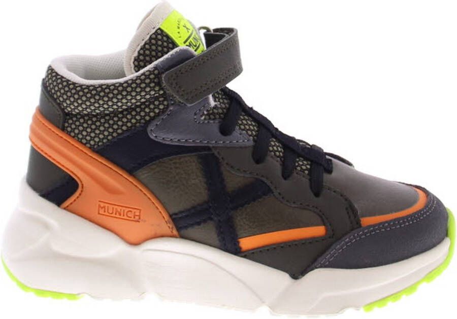 Munich Mini Track VCO sneakers blauw bruin oranje Imitatieleer 35