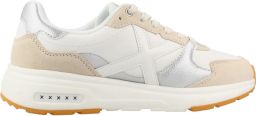 MUNICH Sneakers laag 'Aurea' beige zilver wit
