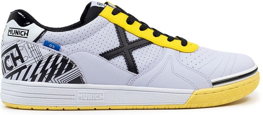 Munich G-3 448 Zaalschoenen Wit Grijs Man