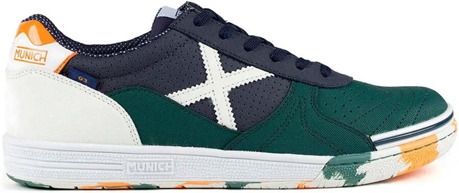 Munich G-3 470 Zaalschoenen Groen Blauw