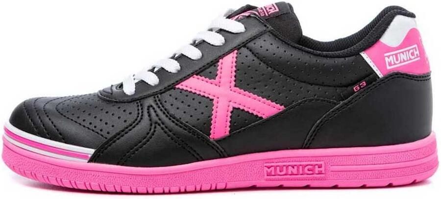 Munich G 3 Profit Zaalvoetbalschoenen Kids Zwart pink - Foto 2