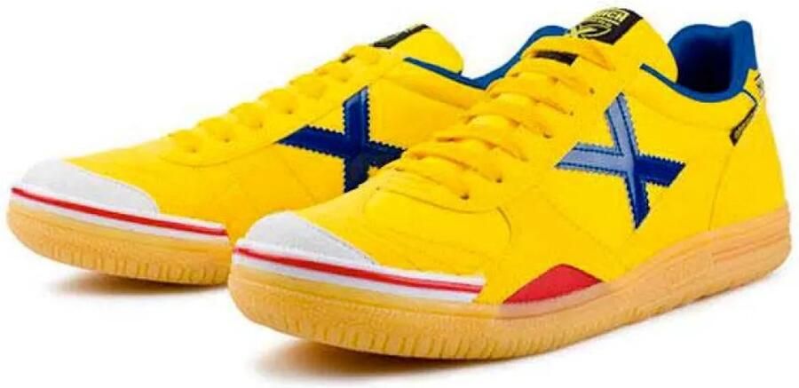 Munich Gresca Sr. zaalvoetbalschoenen geel kobaltblauw