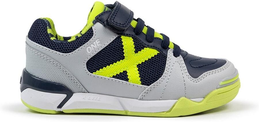 Munich One Velcro 76 Zaalschoenen Grijs