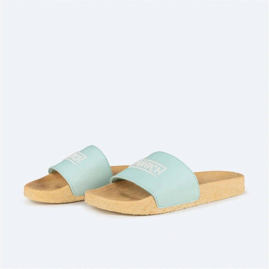 Munich Platte Slider Houten Flip-flops Pink