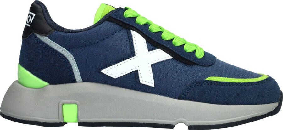 Munich Versus Sneaker Jongens Grijs groen blauw