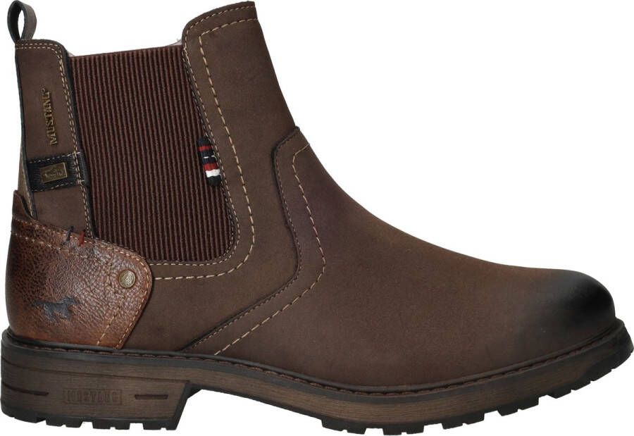 Mustang Chelseaboots Heren Bruin