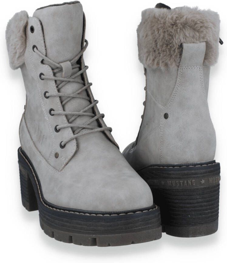 Mustang Dames Enkellaars Taupe