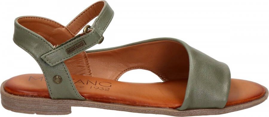 Mustang Comfortabel Sandalen Plat Groen