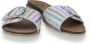 Mustang Shoes Slippers flats zomerschoen sandaal in vlechtlook - Thumbnail 1