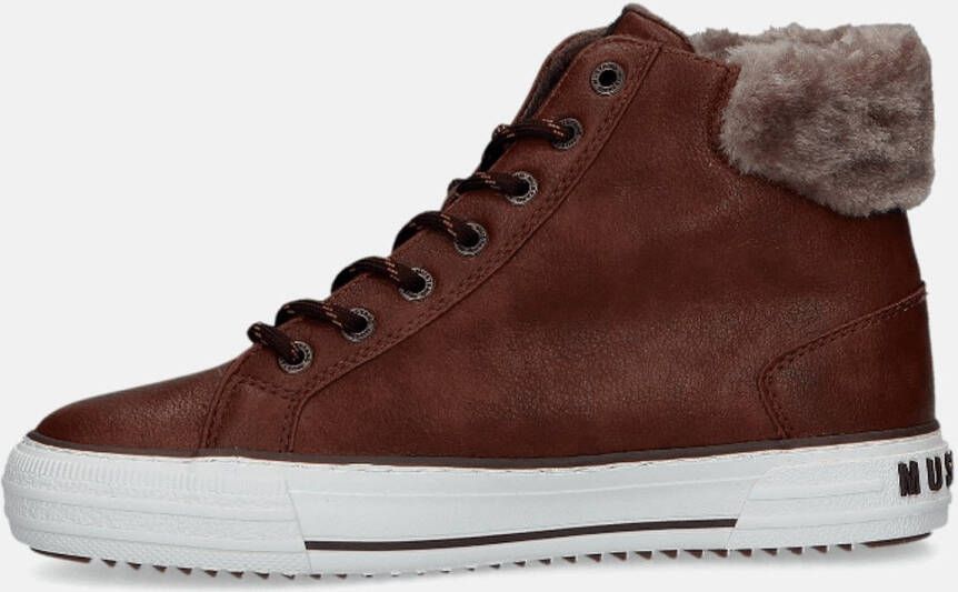 Mustang Dames Sneaker Hoog Cognac COGNA